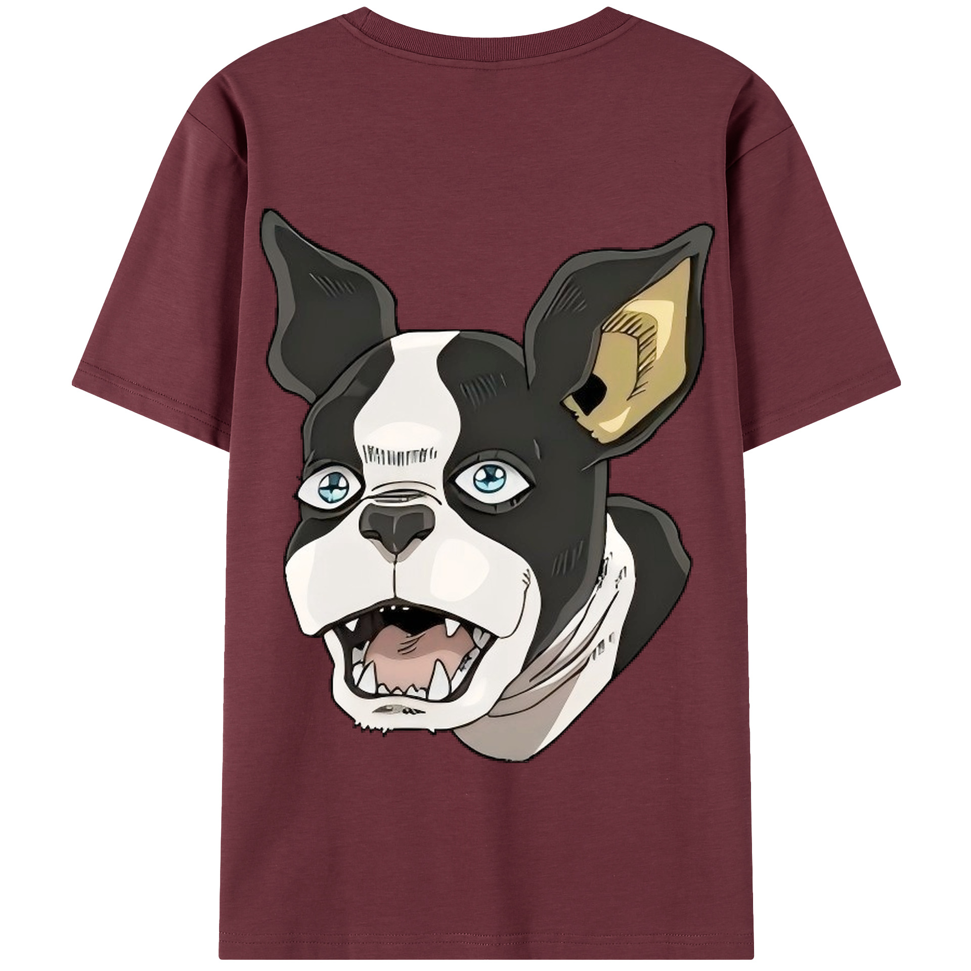 （画像用） ジョジョの奇妙な冒険 イギー JoJo's Bizarre Adventure Iggy 綿100％半袖Tシャツ（背面プリント）